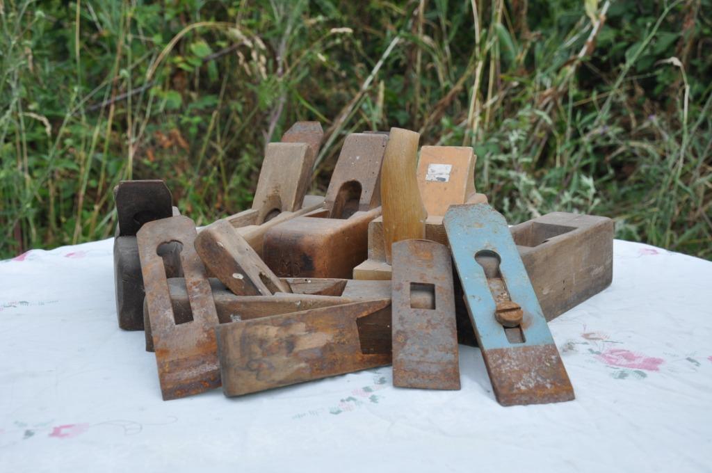 lot de 6 anciens rabots de menuisier, Enlèvement ou Envoi