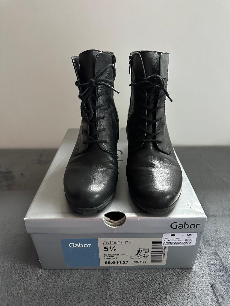 Gabor zwarte laarzen P38.5 in uitstekende staat, Zwart, Lage of Enkellaarzen, Ophalen of Verzenden, Gedragen