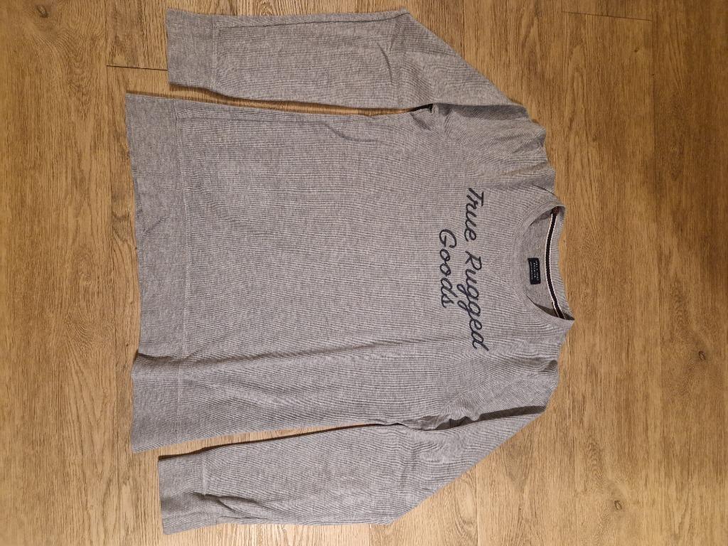 Grijze Jack&Jones trui voor jongens, Maat 48/50 (M), Ophalen of Verzenden, Zo goed als nieuw, Grijs