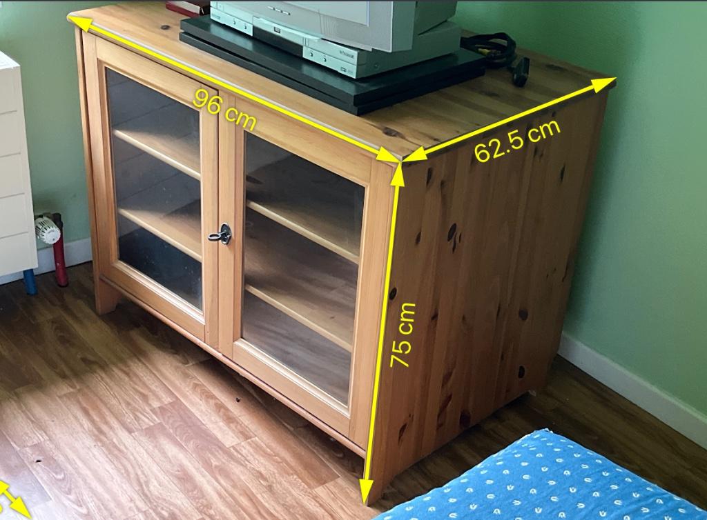 Commode vitrée, Maison & Meubles, Armoires | Commodes, Moins de 100 cm, Enlèvement, 50 à 100 cm, Pin