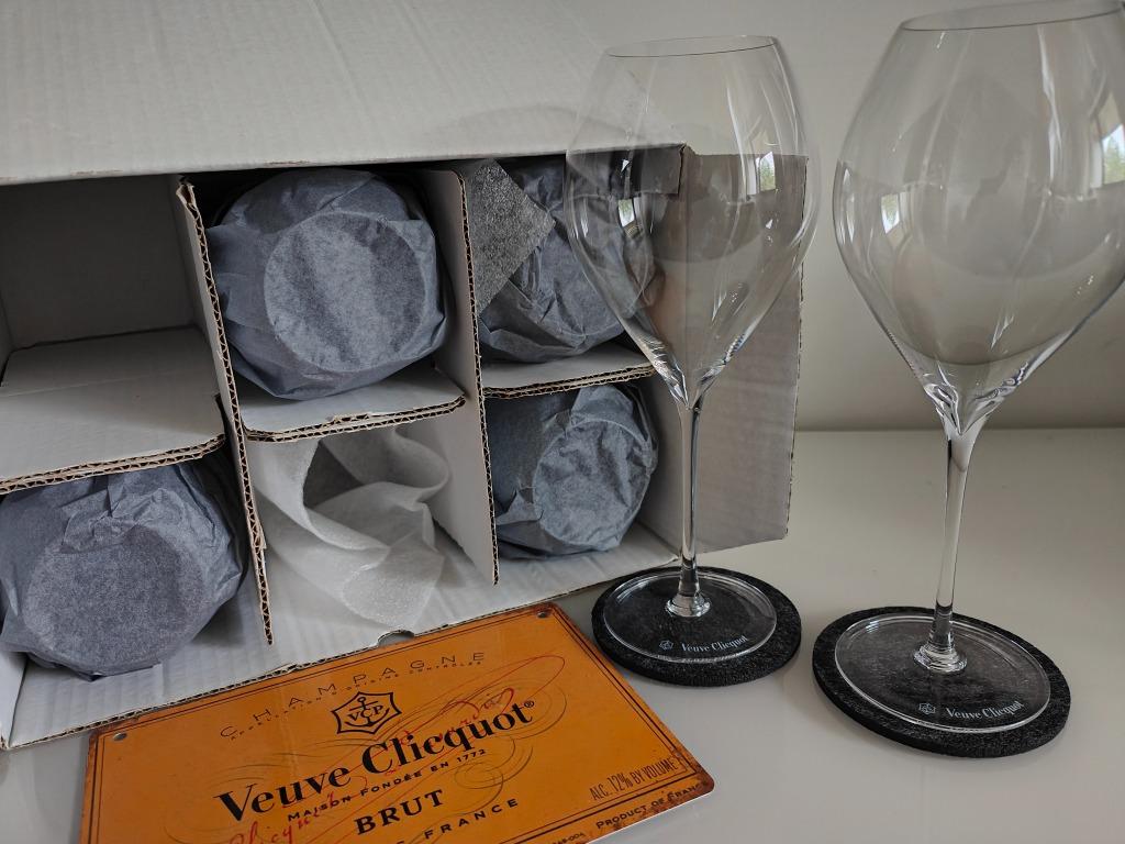 Coffret 6 Verres Veuve Clicquot : "Prestige Grandes Flûtes T, Enlèvement ou Envoi, Neuf, Autres types
