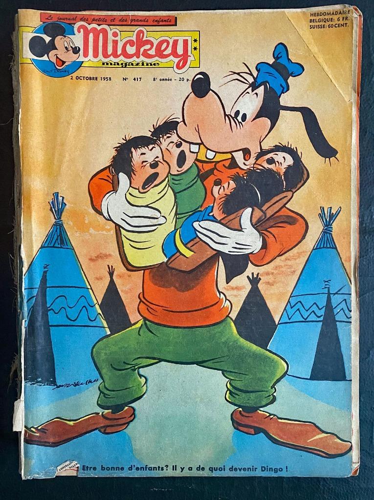 Mickey Verzamelalbum 1958 (25 afleveringen), Boeken, Meerdere stripboeken, Ophalen of Verzenden, Gelezen