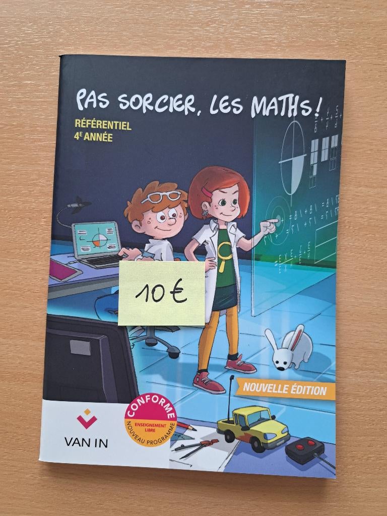 Pas sorcier les maths 4 - Manuel scolaire math, Enlèvement, Neuf, Primaire, Mathématiques A