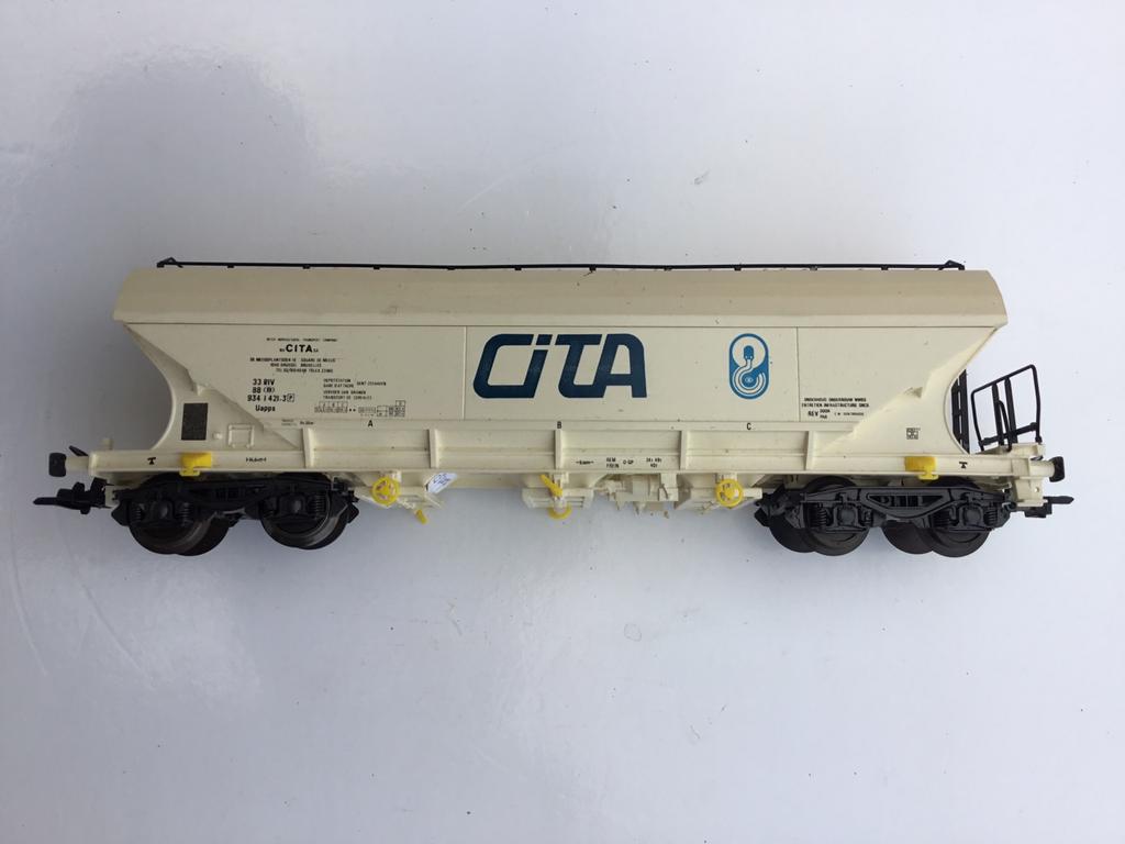 Nmbs graanwagon Rivarossi Marklin, Overige merken, Wisselstroom, Wagon, Ophalen of Verzenden