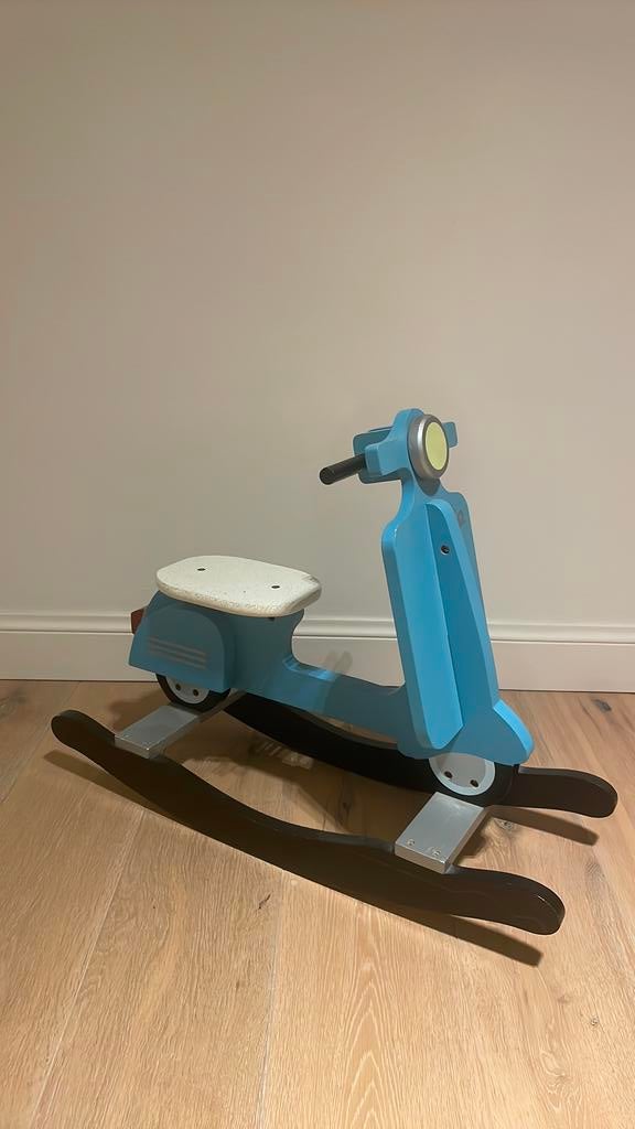 Houten scooter, Ophalen, Gebruikt