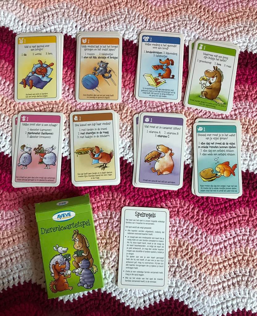 Aveve dierenkwartetspel, Enlèvement ou Envoi, Neuf