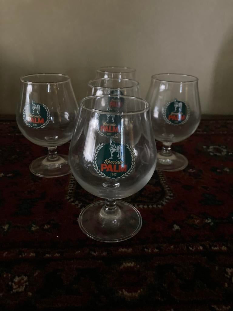 Bierglazen Palm, Verzamelen, Ophalen, Zo goed als nieuw, Palm