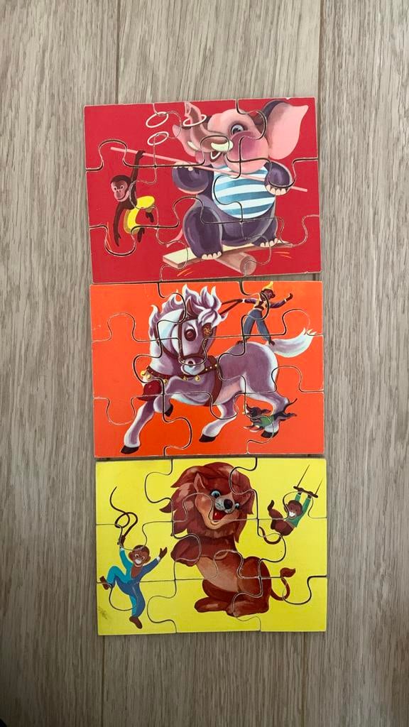 Vintage kinderpuzzels 1960, Ophalen of Verzenden, Gebruikt