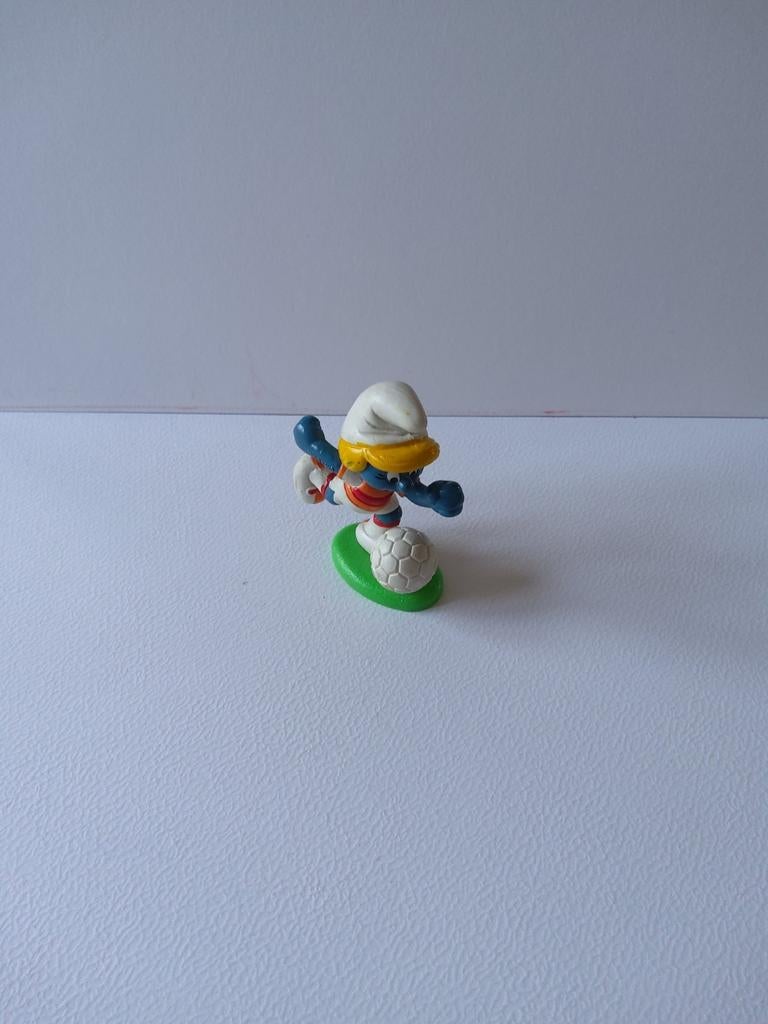 Silan Reclame voor voetbalsmurfin, Verzamelen, Ophalen of Verzenden, Gebruikt, Smurfin, Poppetje, Figuurtje of Knuffel