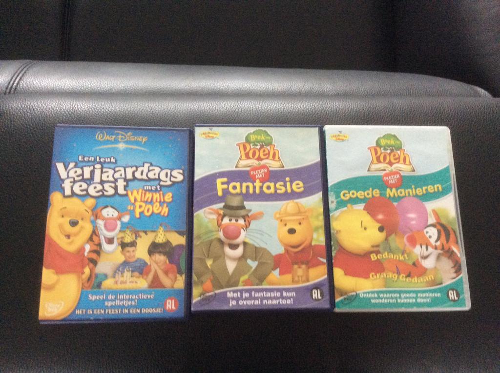 3 dvd Pooh Walt Disney, Verzamelen, Ophalen of Verzenden, Zo goed als nieuw