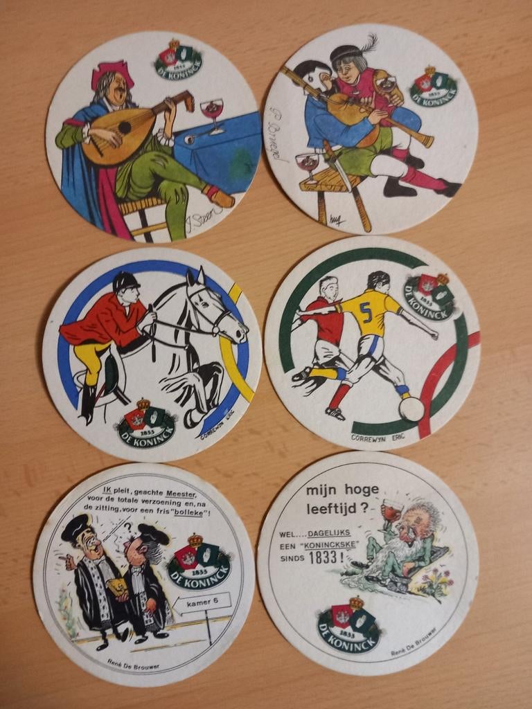 Bierviltjes De Koninck, varia 2, Verzamelen, Ophalen of Verzenden, Zo goed als nieuw, De Koninck