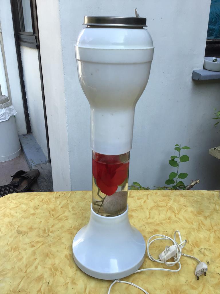 Lampe sur pied  -cendrier - vintage, Comme neuf