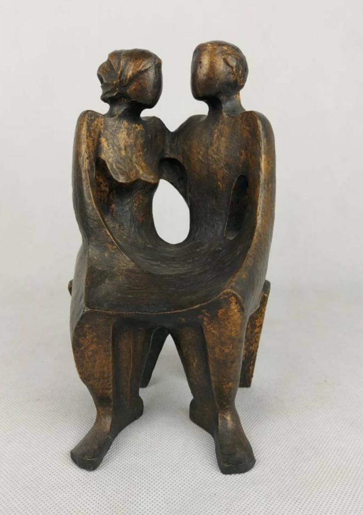 Prachtig beeld: Eeuwig verbonden Henri Van Beersel, Antiek en Kunst, Kunst | Beelden en Houtsnijwerken, Ophalen of Verzenden