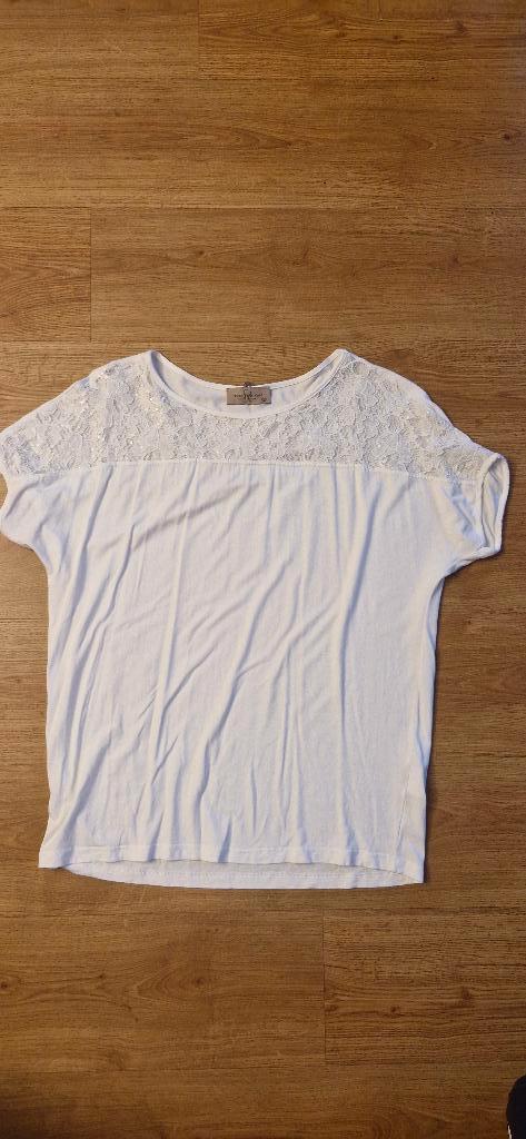 T-shirt wit, Wit, Maat 42/44 (L), Ophalen of Verzenden, Zo goed als nieuw