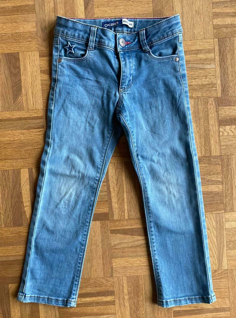 Jeansbroek Okaidi maat 104, Enfants & Bébés, Vêtements enfant | Taille 104, Pantalon, Comme neuf, Fille, Okaïdi
