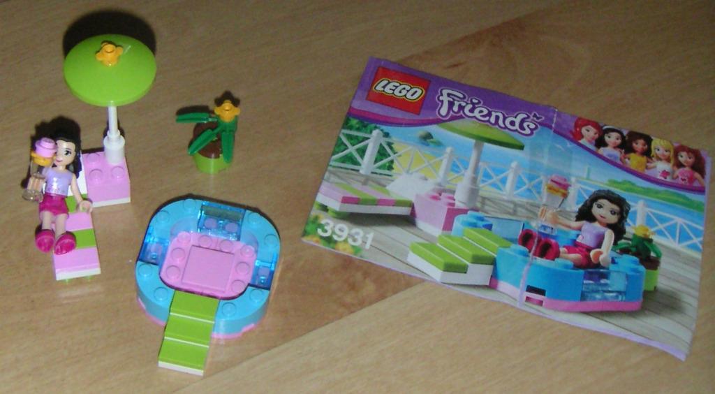 LEGO FRIENDS 3931 piscine d'Emma complet avec plan de 2012, Enlèvement ou Envoi, Comme neuf, Ensemble complet, Lego