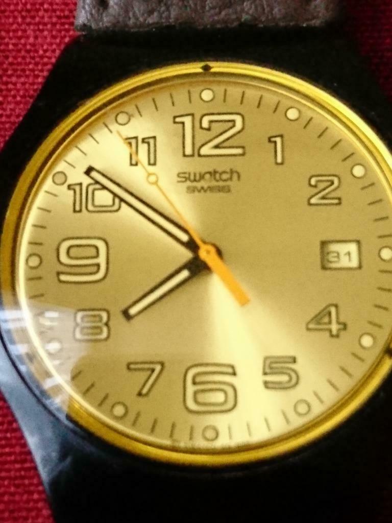Swatch, Handtassen en Accessoires, Horloges | Heren, Ophalen, Polshorloge, Swatch, Leer