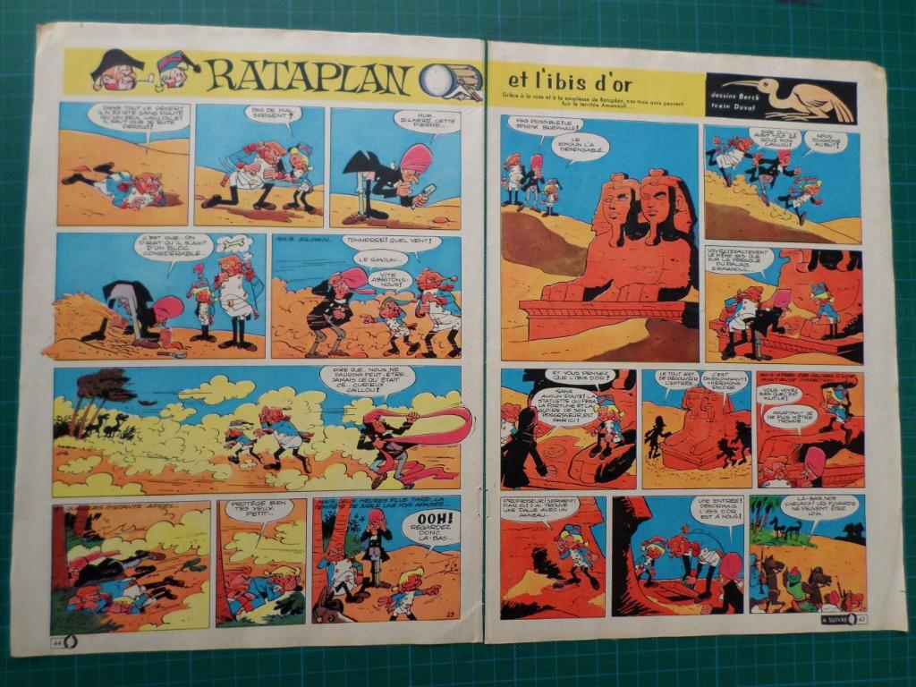 Rataplan - bandeau titre  Rataplan et l'ibis d'or - 1961, Ophalen of Verzenden, Overige figuren, Gebruikt, Overige typen