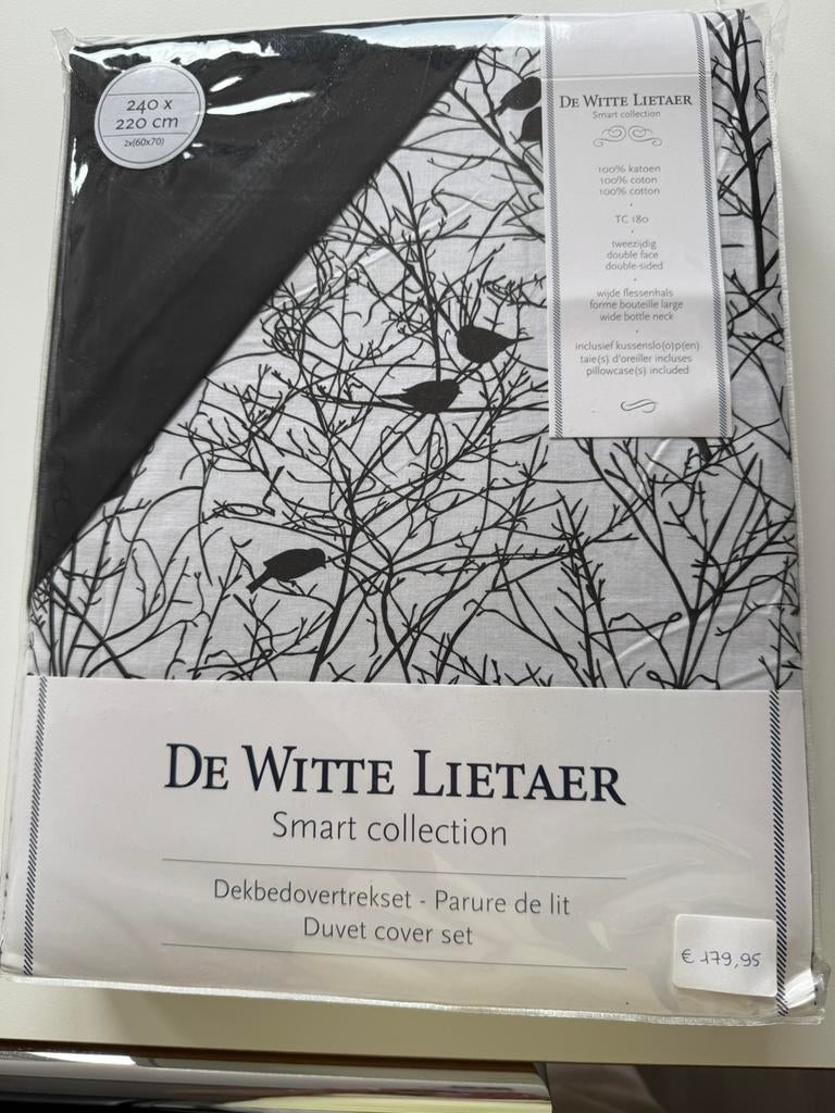 De Witte Lietaer Smart Collection 200 x 200 cm, Zwart, Ophalen of Verzenden, Kussen, Nieuw