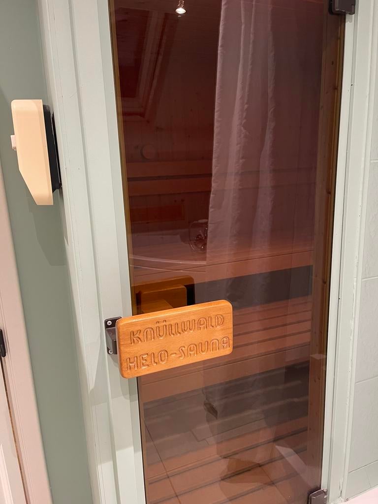 Sauna knüllwald hello, Sport en Fitness, Sauna, Ophalen, Gebruikt, Fins of Traditioneel