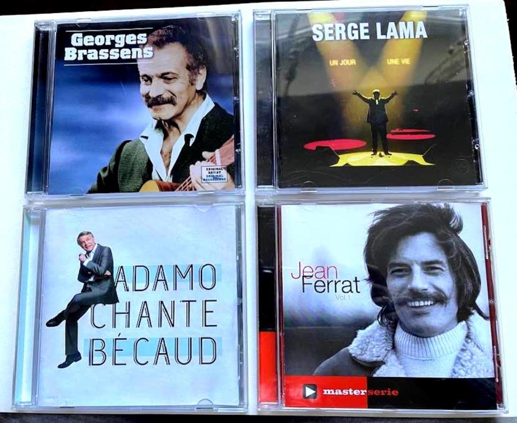 Lot 4 CD G.Brassens/S.Lama/S.Adamo/J.Ferrat, Enlèvement ou Envoi, Utilisé