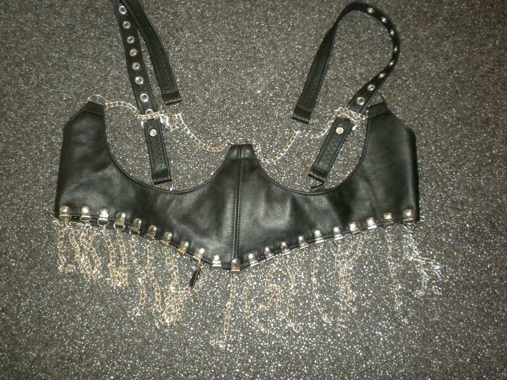 leer topje, Kleding | Dames, Verzenden, Zwart, BH