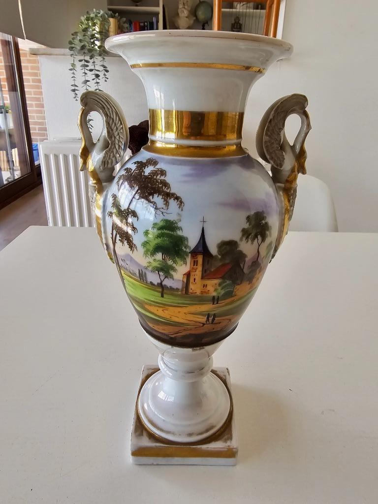 Porcelaine de Paris vaas, Ophalen of Verzenden