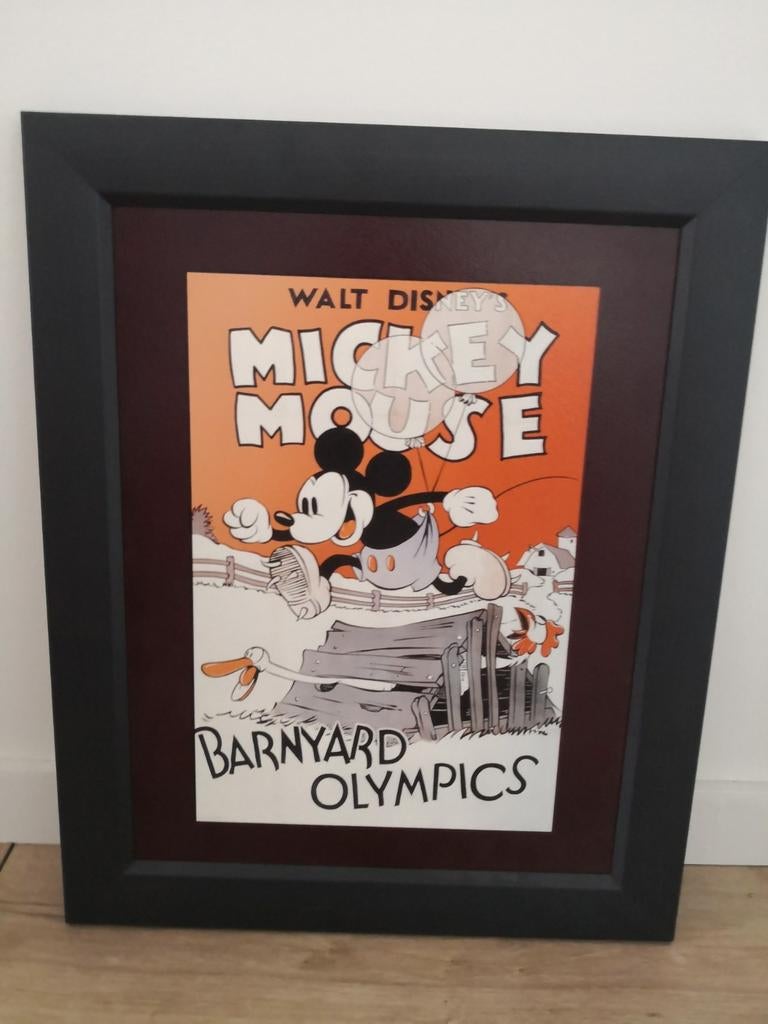 Cadre Mickey Mouse Barnyard Olympics, Collections, Enlèvement, Comme neuf