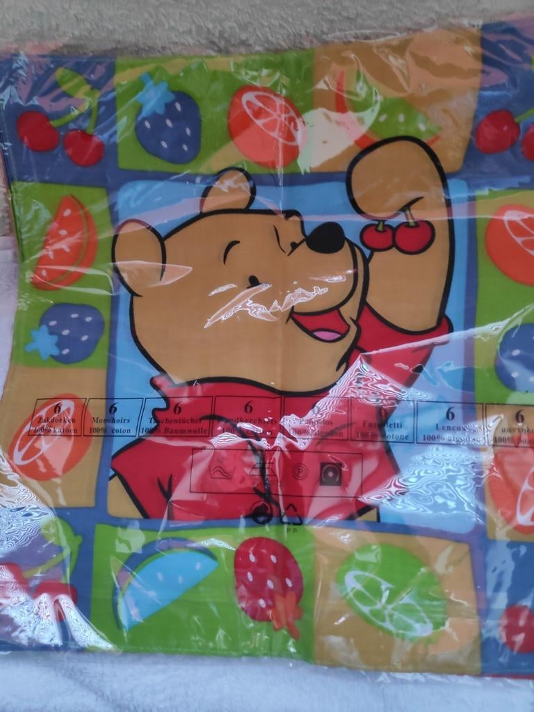 Winnie de Poeh 6 zakdoeken, Kinderen en Baby's, Ophalen of Verzenden, Nieuw