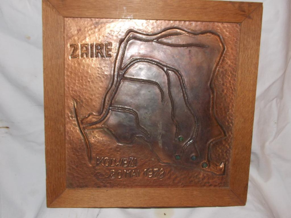 ops kolwezi plaat, Ophalen of Verzenden, Landmacht, Kunstobject