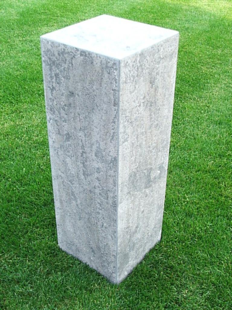 Blauwe steen zuil in verstek verlijmd ! 75 x 25 x 25 cm ., Tuin en Terras, Ophalen of Verzenden, Nieuw, Steen, Overige typen