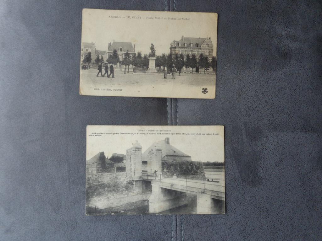 2 anciennes cartes postales de Givet (France), Enlèvement, France