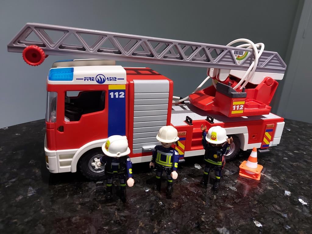 Playmobil brandweerwagen, Ophalen
