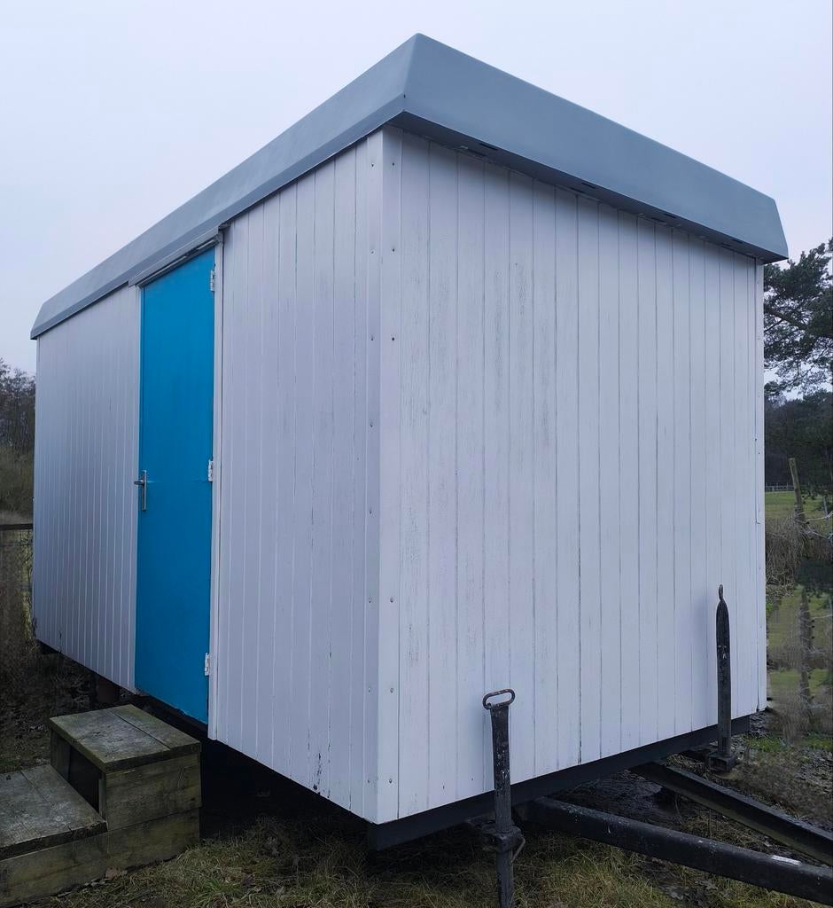 WC wagen werfwagen pipowagen schaftwagen werfkeet schaftkeet, Doe-het-zelf en Bouw, Ophalen