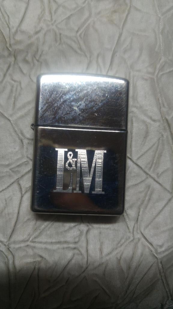Aansteker Zippo briquet silver plated L&M  K XV  65, Ophalen of Verzenden
