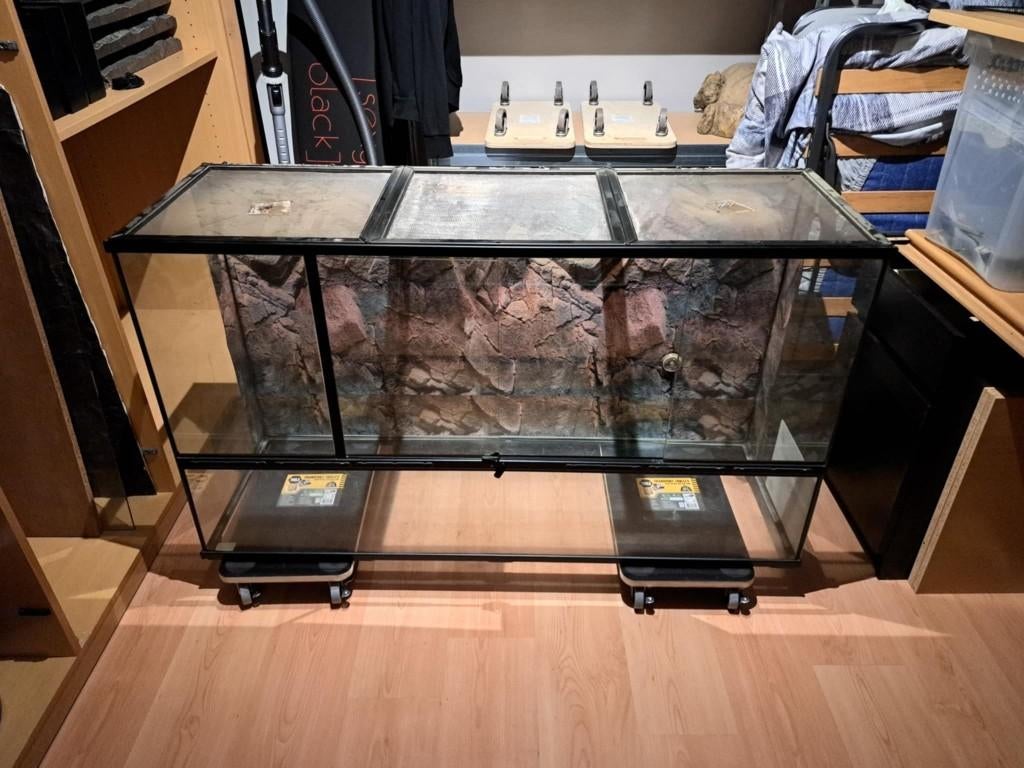 Terratlantis Terrarium 132x75x45, Animaux & Accessoires, Reptiles & Amphibiens | Accessoires, Utilisé, Terrarium ou Paludarium