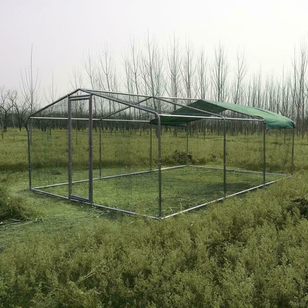 Poulailler 18m² enclos parc poule 6x3x2,25m chatiere voliere, Dieren en Toebehoren, Pluimvee | Toebehoren, Verzenden, Nieuw, Kippenhok of Kippenren