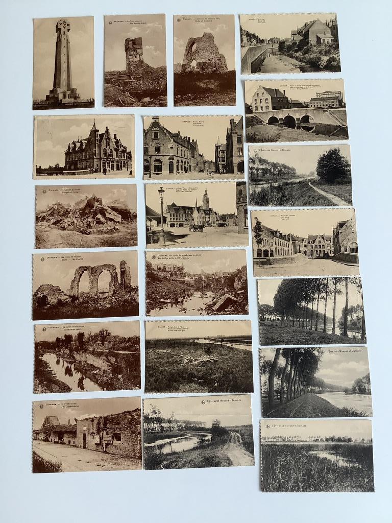 20 oude postkaarten Diksmuide - Dixmude, Ophalen of Verzenden, Voor 1920, Ongelopen, West-Vlaanderen