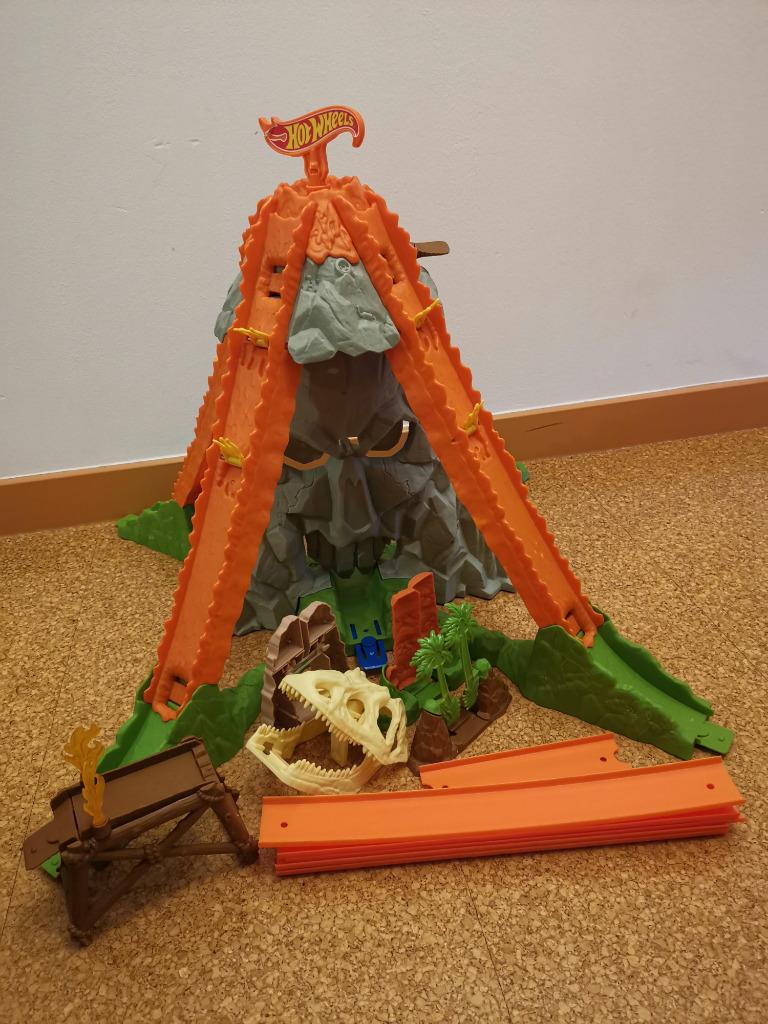 Hot Wheels track builder vulkaan, Ophalen, Zelf te bouwen, Opwindmechanisme, Hot Wheels