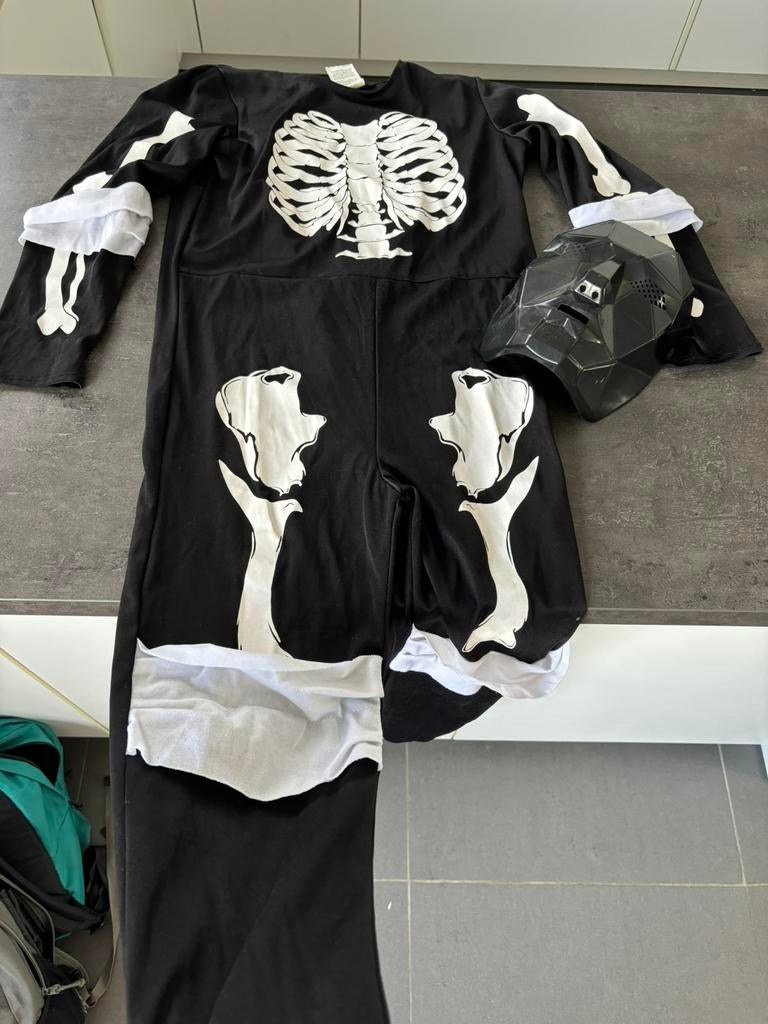 Verkleedkleren - skelet, Kinderen en Baby's, Ophalen of Verzenden, Gebruikt