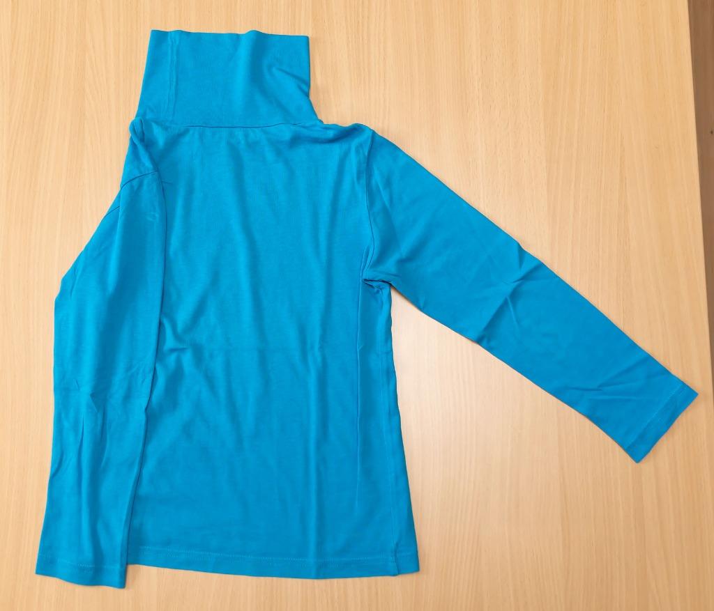 Lichtblauwe T-shirt rolkraag Esprit, maat 116-122, Kinderen en Baby's, Kinderkleding | Maat 116, Gebruikt, Jongen of Meisje, Ophalen of Verzenden
