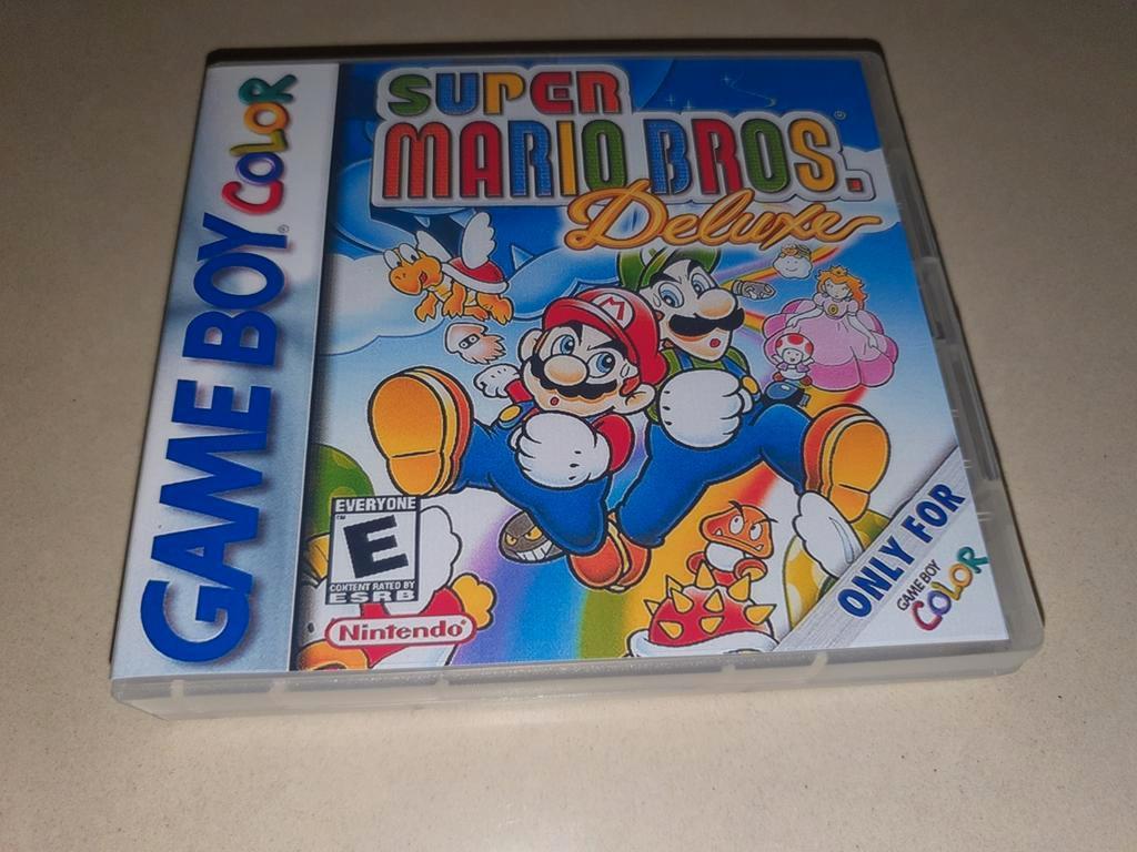 Super Mario Bros. Deluxe Game Boy Color GBC Game Case, Games en Spelcomputers, Games | Nintendo Game Boy, Zo goed als nieuw, Verzenden