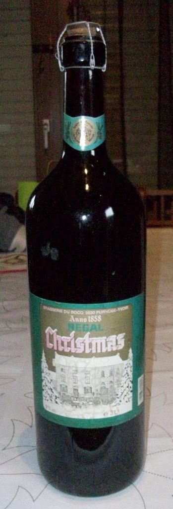 Kerstbier 3L Regal Christmas Brasserie Du Bocq 1994, Ophalen, Zo goed als nieuw, Flesje(s), Overige merken