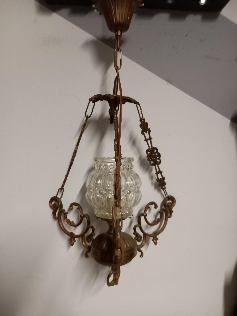 koperen luster antiek, Antiek en Kunst, Ophalen