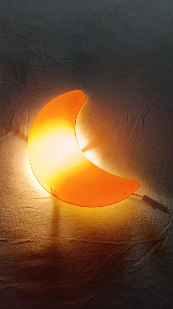 Vintage '90 maan  nachtlampje Ikea, Huis en Inrichting, Ophalen of Verzenden, Zo goed als nieuw, Kunststof, Minder dan 50 cm