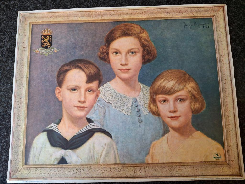 koningin Astrid met Boudewijn en Albert, Verzamelen, Ophalen of Verzenden, Nieuw, Kaart, Foto of Prent