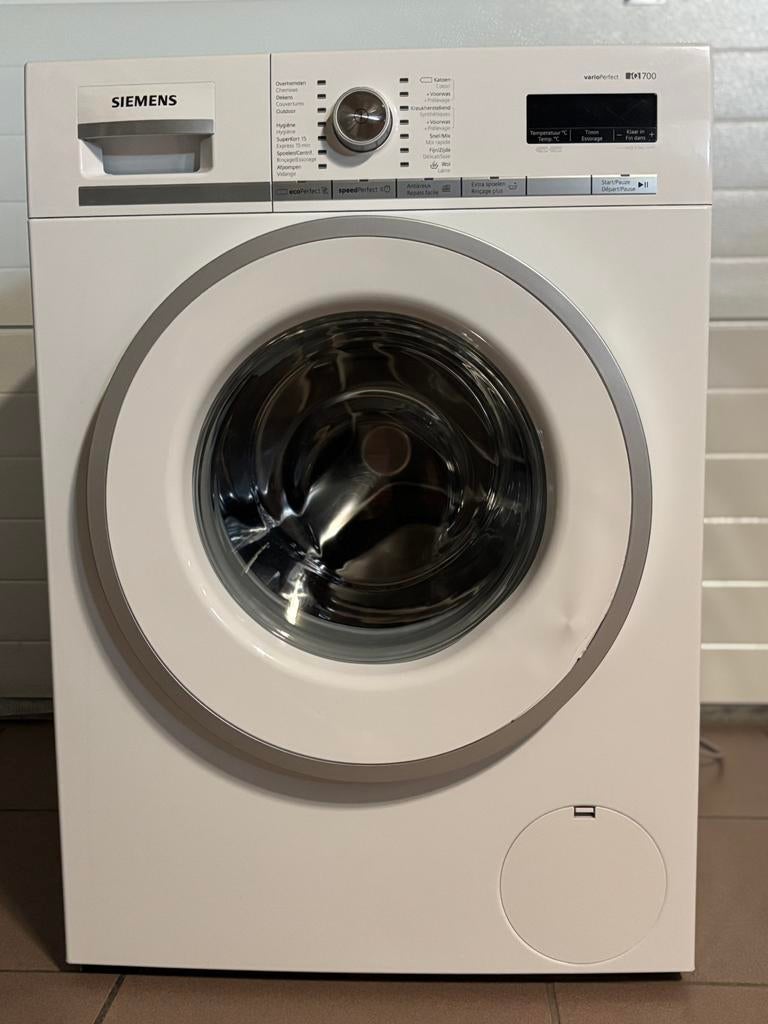 Siemens wasmachine varioperfect iq700, Elektronische apparatuur, Wasmachines, Ophalen, Minder dan 85 cm, 8 tot 10 kg, Voorlader