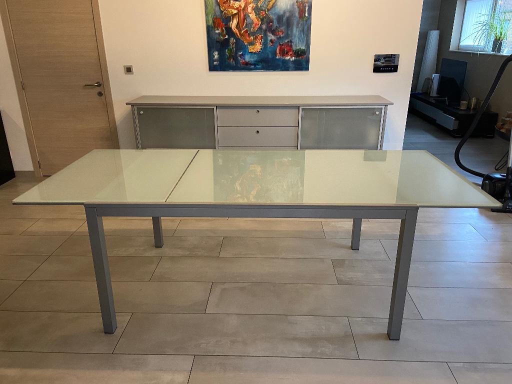 Salle à manger: Table + dressoir + bar, Maison & Meubles, Salles à manger complètes, Enlèvement, Utilisé, Moderne