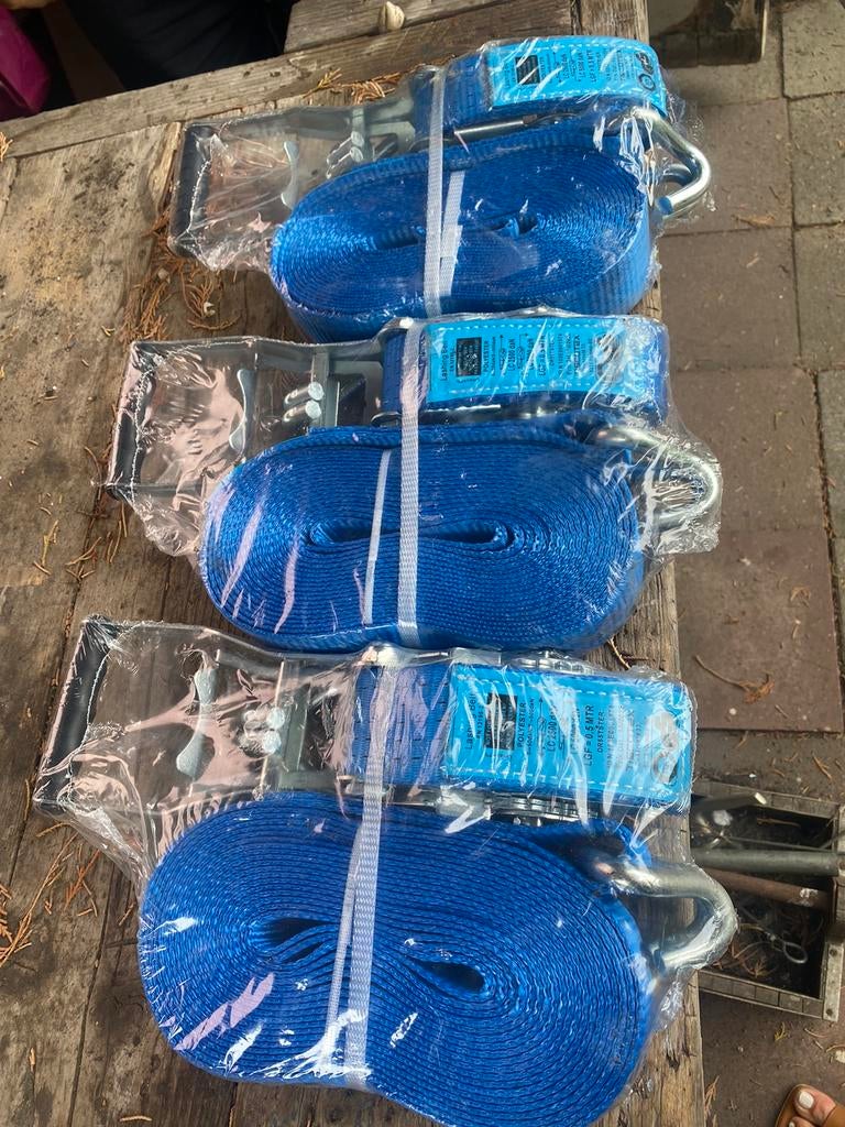 Spanriemen 3 stuks Nieuw, Doe-het-zelf en Bouw, Ophalen of Verzenden, Zo goed als nieuw