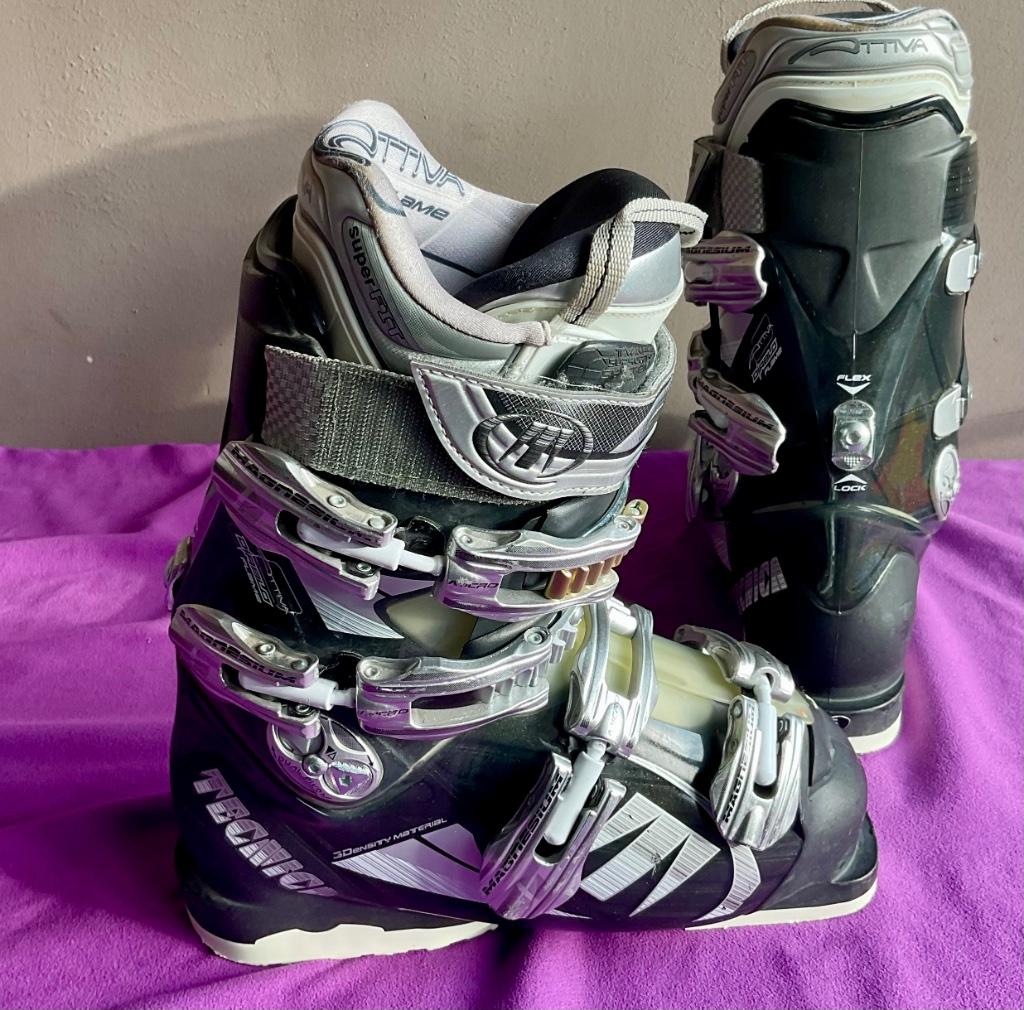 skibotten Tecnica Attiva 37,5 (mondo 23,5) flex 80, Sport en Fitness, Skiën en Langlaufen, Schoenen, Ski, Salomon, Ophalen
